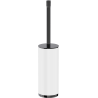Mexen Triv brosse de toilette sur pied, blanc/chrome noir - 70A33073-73W
