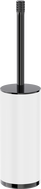 Mexen Triv brosse de toilette sur pied, blanc/chrome noir - 70A33073-73W