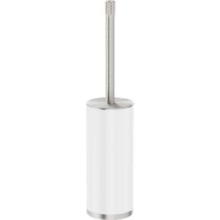 Mexen Triv brosse de toilette sur pied, blanche/nickel brossé - 70A33073-97W