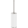 Mexen Triv brosse de toilette sur pied, blanche/nickel brossé - 70A33073-97W