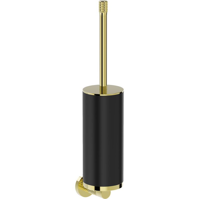 Mexen Triv brosse de toilette, noir/or - 70A33071-50B