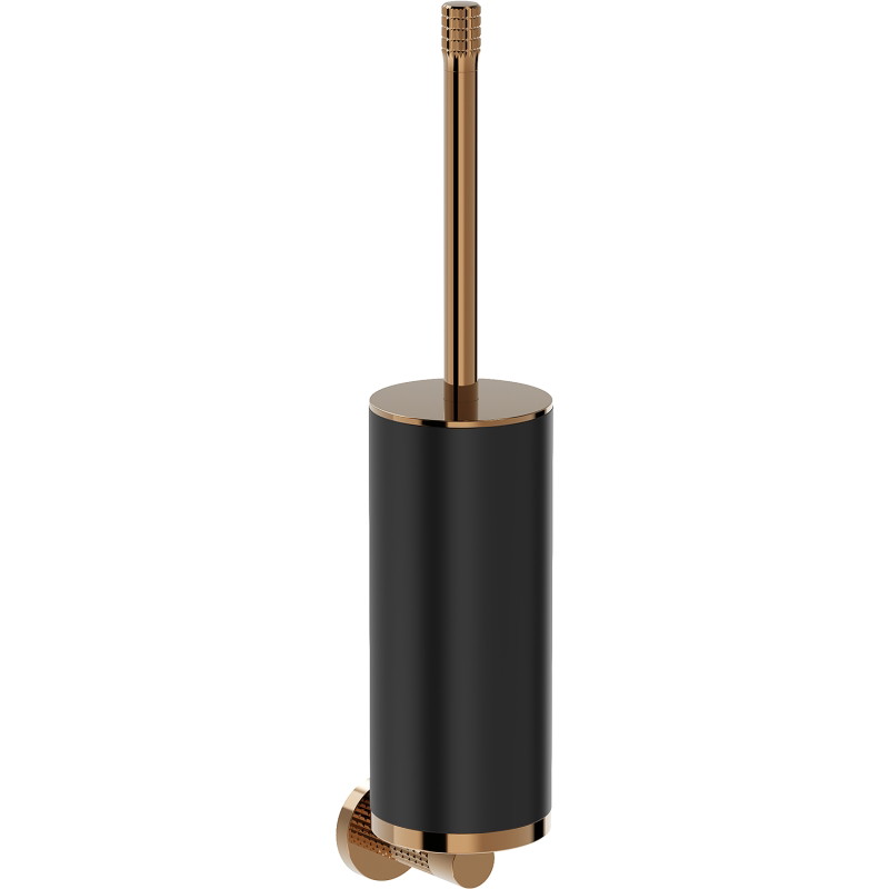 Mexen Triv brosse de toilette, noir/or rose - 70A33071-60B