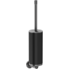 Mexen Triv brosse de toilette, noire/gun gray brossé - 70A33071-66B