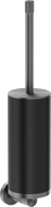 Mexen Triv brosse de toilette, noire/gun gray brossé - 70A33071-66B