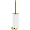 Mexen Triv brosse de toilette, blanche/dorée - 70A33071-50W