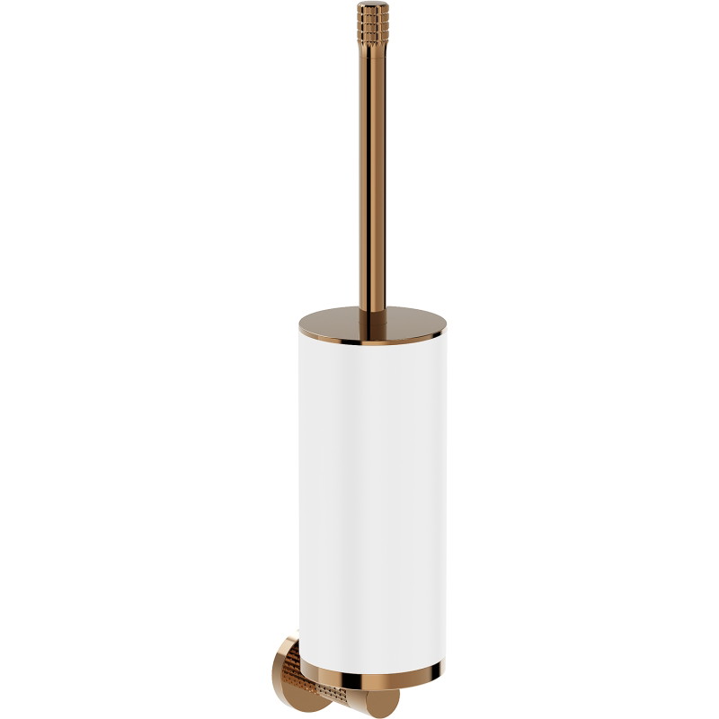 Mexen Triv brosse de toilette, blanc/or rose - 70A33071-60W