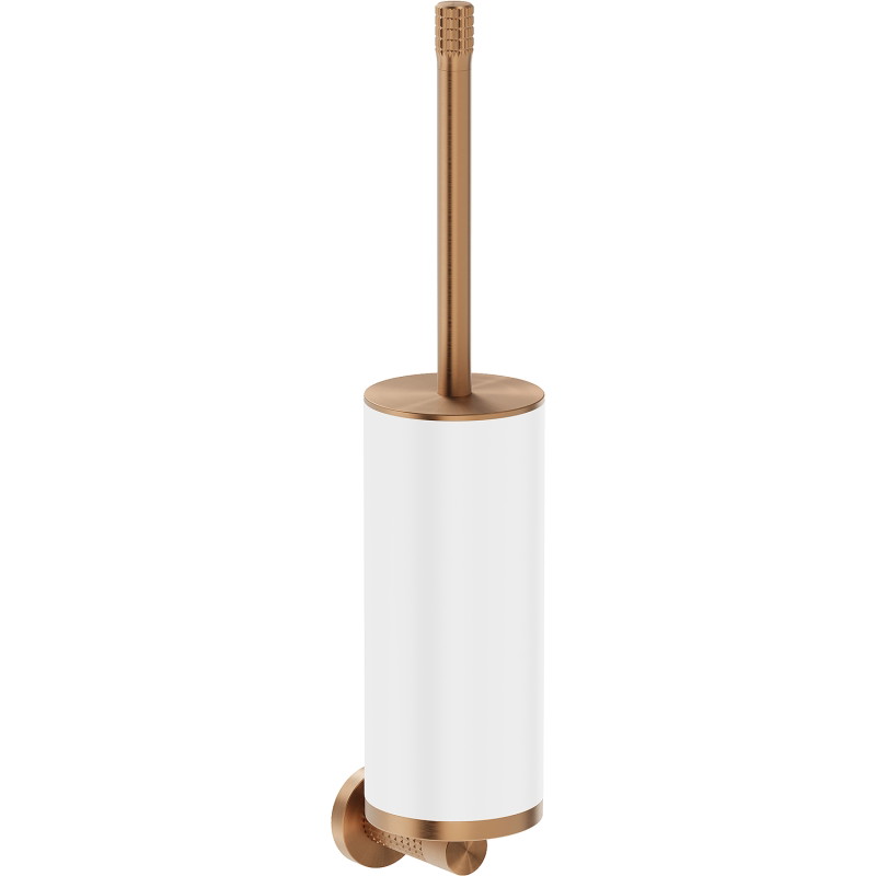 Mexen Triv brosse de toilette, blanc/cuivre brossé - 70A33071-65W