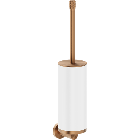 Mexen Triv brosse de toilette, blanc/cuivre brossé - 70A33071-65W
