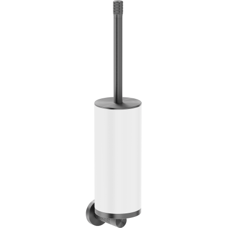 Mexen Triv brosse de toilette, blanc/gris canon brossé - 70A33071-66W
