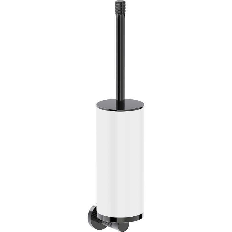 Mexen Triv brosse de toilette, blanc/chrome noir - 70A33071-73W
