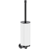 Mexen Triv brosse de toilette, blanc/chrome noir - 70A33071-73W
