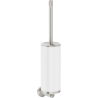 Mexen Triv brosse de toilette, blanc/nickel brossé - 70A33071-97W