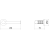 Mexen Triv support de papier toilette, chrome - 70A33025-00