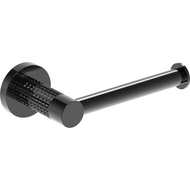 Mexen Triv porte-papier toilette, chrome noir - 70A33025-73