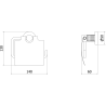 Mexen Triv porte-papier hygiénique, doré - 70A33021-50