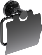 Mexen Triv porte-papier toilette, chrome noir - 70A33021-73