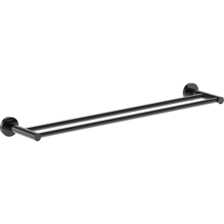 Mexen Ovio porte-serviettes double, chrome noir - 70A19547-73