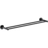 Mexen Ovio porte-serviettes double, chrome noir - 70A19547-73