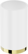 Mexen Triv porte-brosse à dents debout, blanc/or - 70A33053-50W