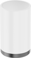 Mexen Triv gobelet pour brosses à dents sur pied, blanc/gris canon brossé - 70A33053-66W