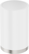 Mexen Triv gobelet pour brosses à dents, blanc/nickel brossé - 70A33053-97W