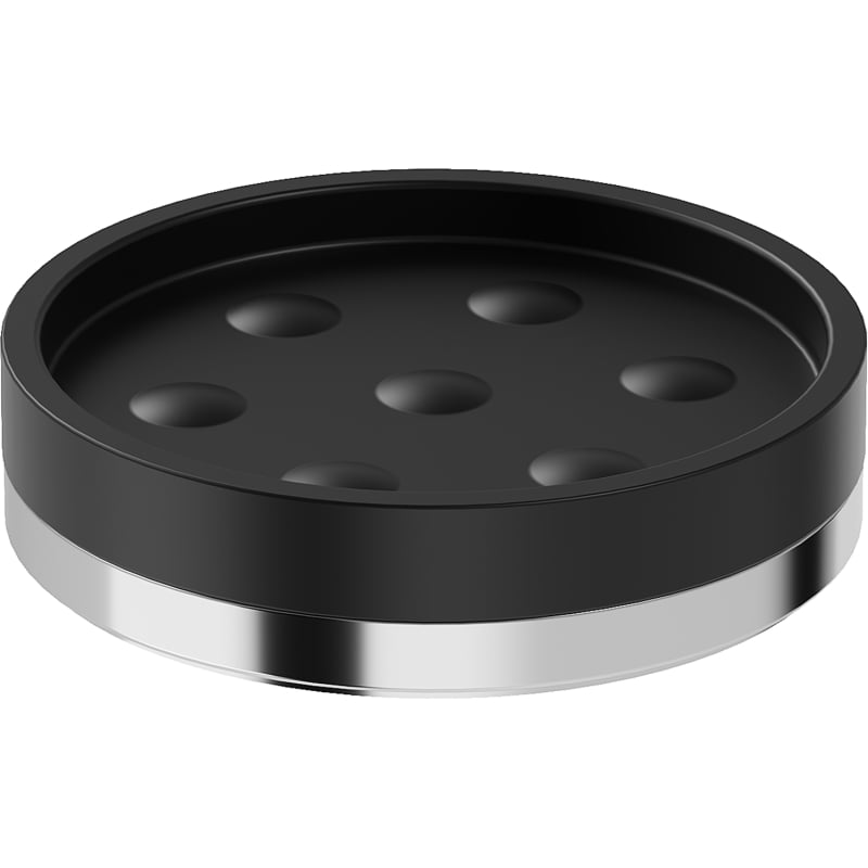 Mexen Triv porte-savon sur pied, noir/chrome - 70A33057-00B