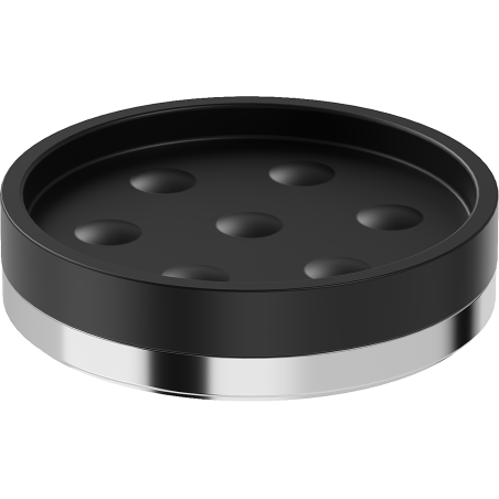 Mexen Triv porte-savon sur pied, noir/chrome - 70A33057-00B