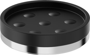 Mexen Triv porte-savon sur pied, noir/chrome - 70A33057-00B