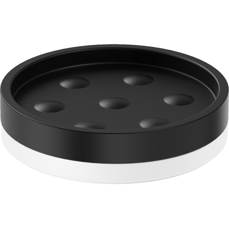 Mexen Triv porte-savon sur pied, noir/blanc - 70A33057-20B