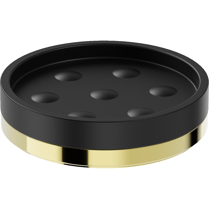 Mexen Triv porte-savon sur pied, noir/or - 70A33057-50B