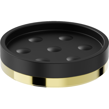 Mexen Triv porte-savon sur pied, noir/or - 70A33057-50B