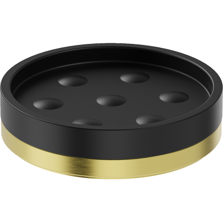 Mexen Triv porte-savon sur pied, noir/or brossé - 70A33057-55B