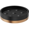Mexen Triv porte-savon sur pied, noir/cuivre brossé - 70A33057-65B