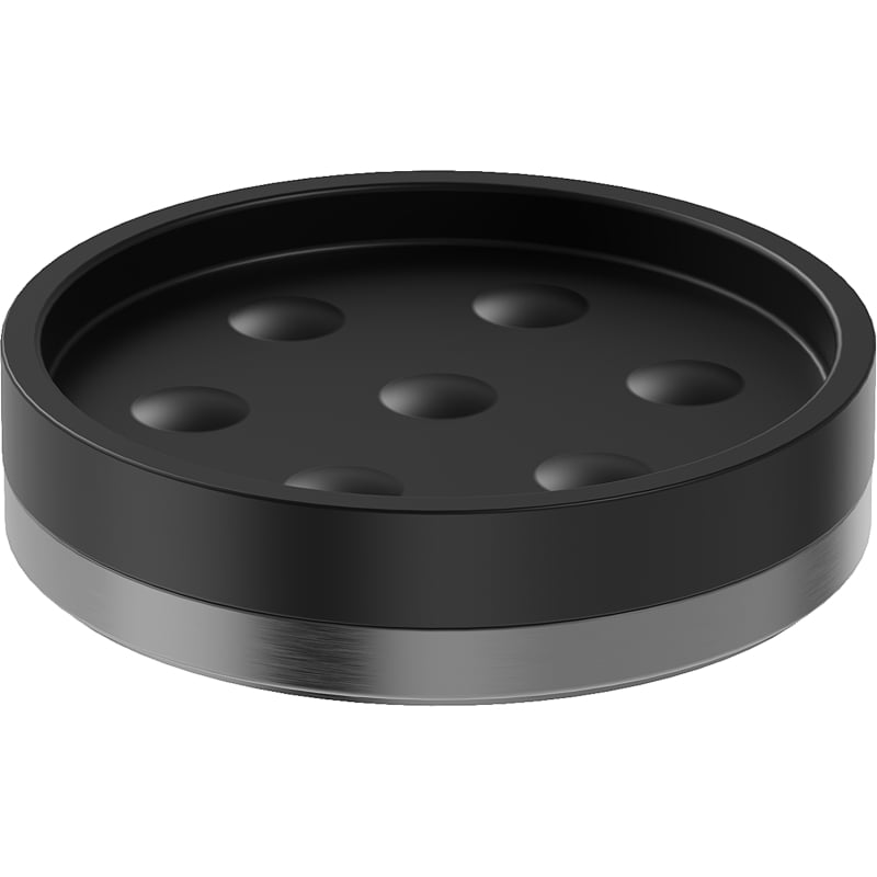 Mexen Triv porte-savon debout, noir/gris pistolet brossé - 70A33057-66B