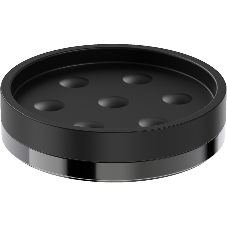 Mexen Triv porte-savon sur pied, chrome noir - 70A33057-73B