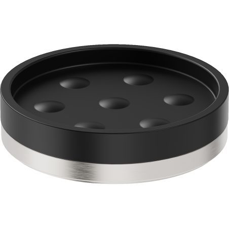 Mexen Triv porte-savon sur pied, noir/nickel brossé - 70A33057-97B