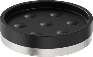 Mexen Triv porte-savon sur pied, noir/nickel brossé - 70A33057-97B