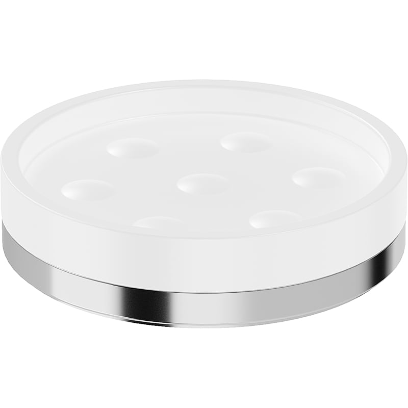 Mexen Triv porte-savon debout, blanc/chrome - 70A33057-00W