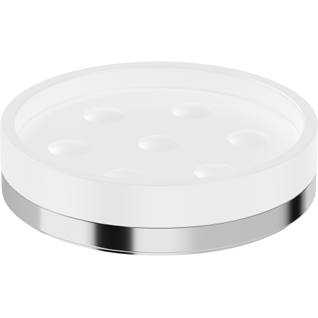 Mexen Triv porte-savon debout, blanc/chrome - 70A33057-00W