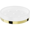 Mexen Triv porte-savon debout, blanc/or - 70A33057-50W