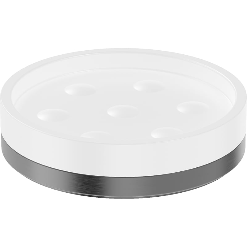 Mexen Triv porte-savon debout, blanc/gris pistolet brossé - 70A33057-66W