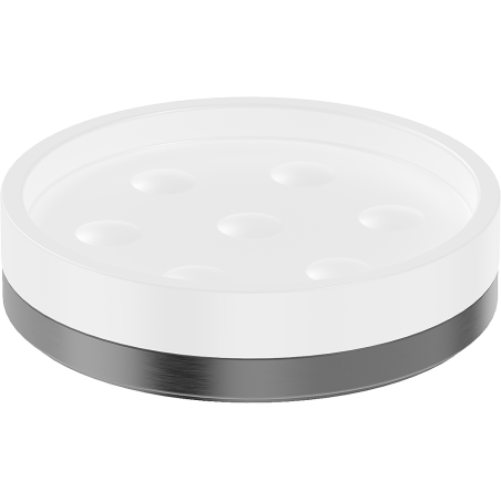 Mexen Triv porte-savon debout, blanc/gris pistolet brossé - 70A33057-66W