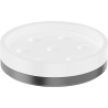 Mexen Triv porte-savon debout, blanc/gris pistolet brossé - 70A33057-66W