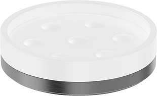 Mexen Triv porte-savon debout, blanc/gris pistolet brossé - 70A33057-66W