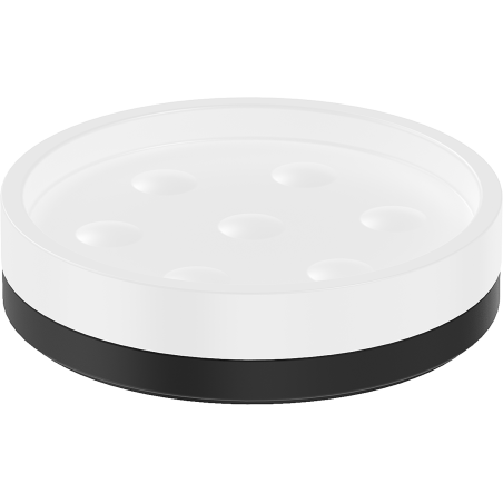Mexen Triv porte-savon sur pied, blanc/noir - 70A33057-70W