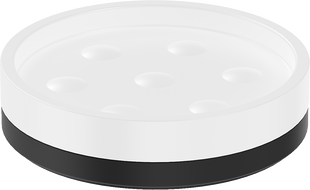 Mexen Triv porte-savon sur pied, blanc/noir - 70A33057-70W