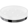 Mexen Triv porte-savon sur pied, chrome blanc/noir - 70A33057-73W