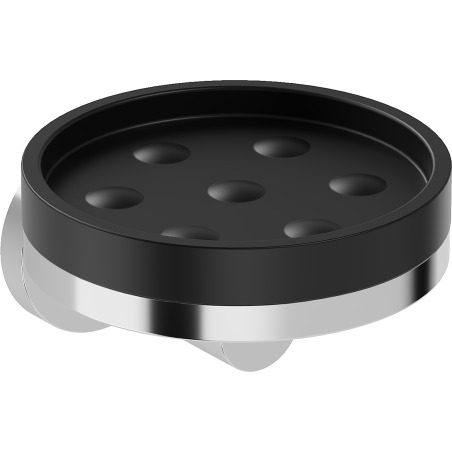 Mexen Triv porte-savon, noir/chrome - 70A33055-00B