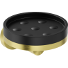 Mexen Triv porte-savon, noir/or brossé - 70A33055-55B