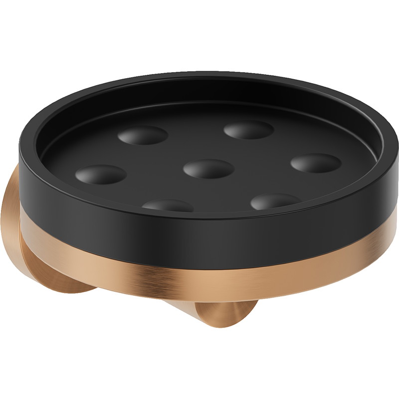 Mexen Triv porte-savon, noir/cuivre brossé - 70A33055-65B